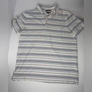 Banana Republic Striped Polo Men’s XL Navy White Classic Preppy